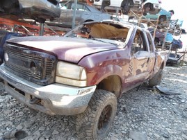 2000 Ford F-250 XLT Burgundy Extended Cab 7.3L AT 4WD #F24755